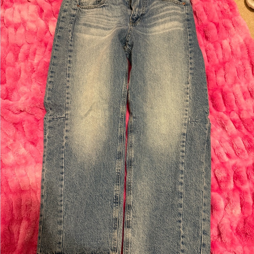 Aeropostale Relaxed Fit Denim Jeans - Light Blue